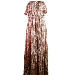 Sofia Vergara- Strapless Flowy Maxi Dress - Size Small